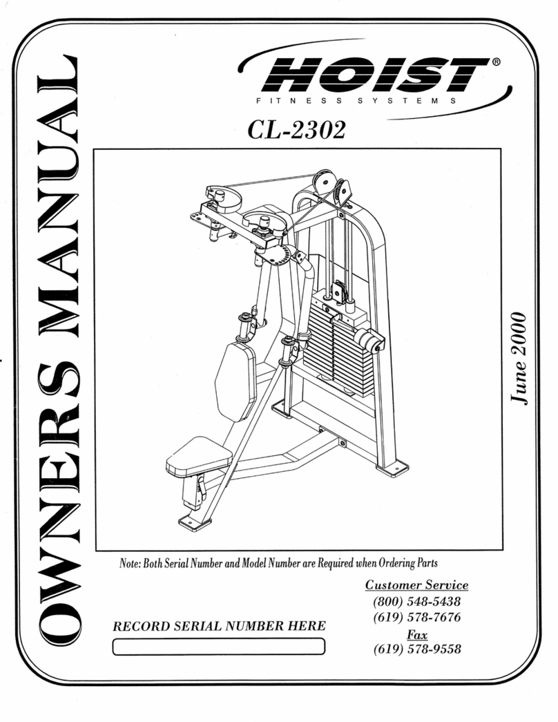 Hoist Fitness CL2302 owner's manual