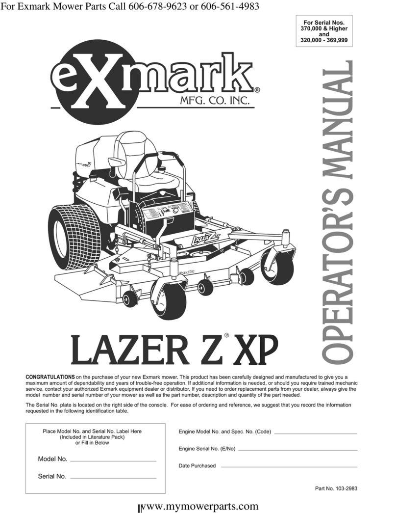 Exmark Lazer Z XP Operator's manual