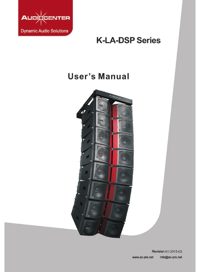 Audiocenter K-LA-DSP Series user manual
