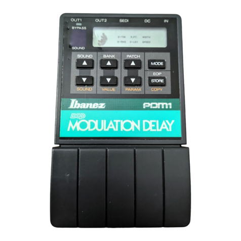 Ibanez modulation delay PDM1 User manual