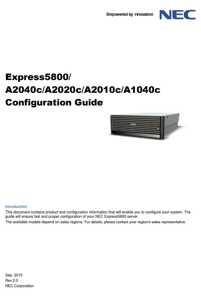 NEC Express5800/A2040c User manual