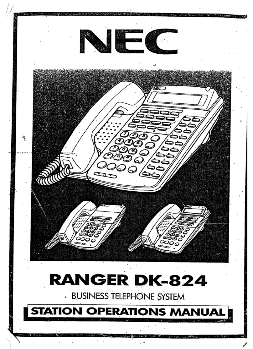 NEC Ranger DK-824 Operation manual