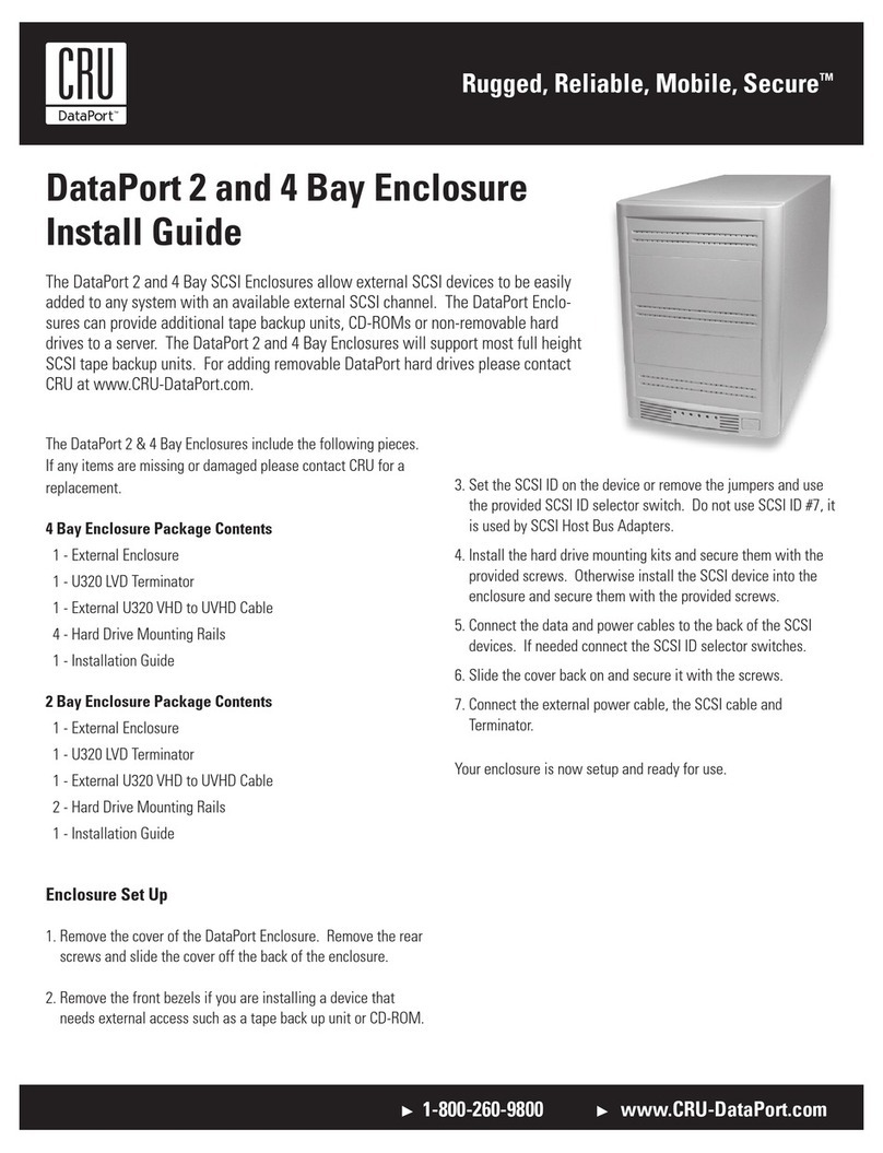 CRU Dataport Rugged, Reliable, Mobile, Secure DataPort 2... User manual