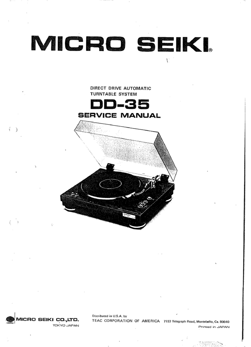 Micro Seiki DD-35 User manual