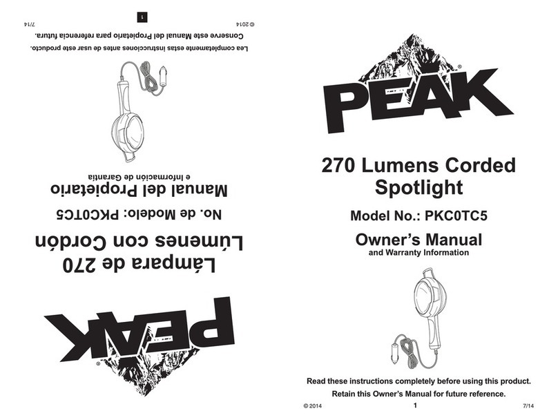 Peak PKC0TC5 owner's manual