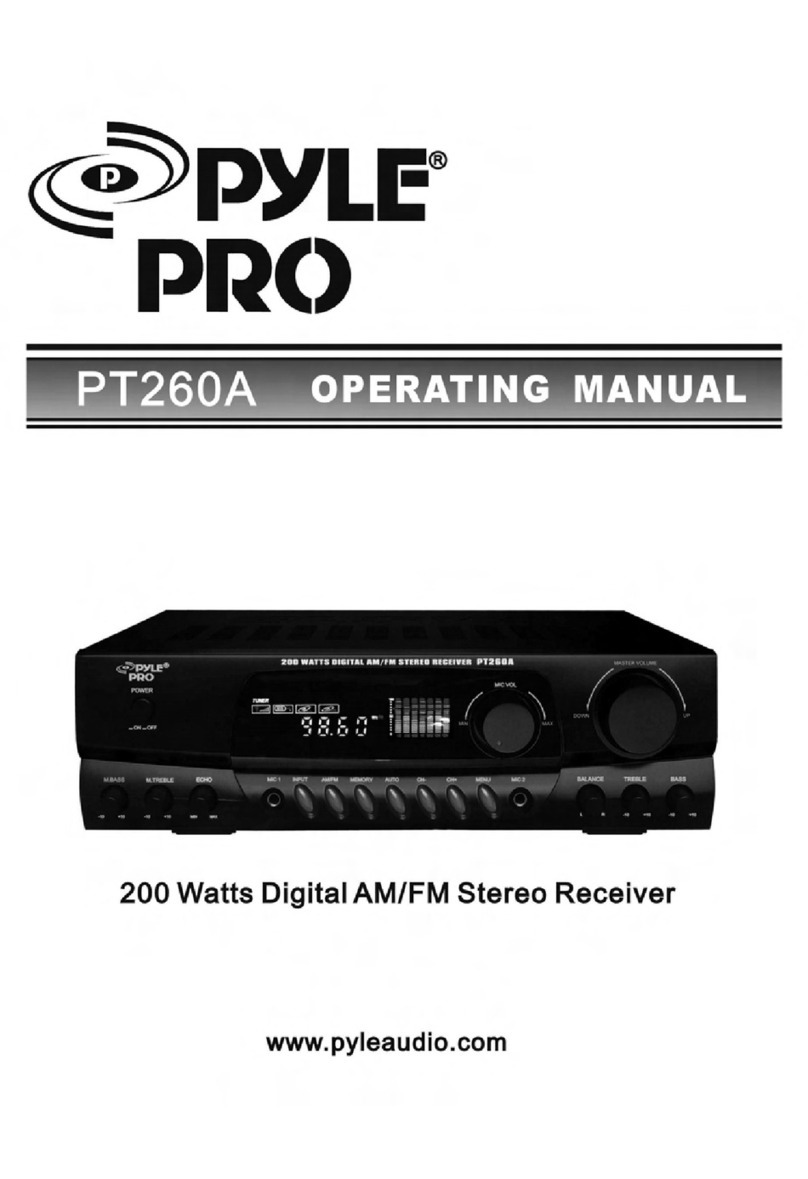 Pyle Pro pt260a User manual