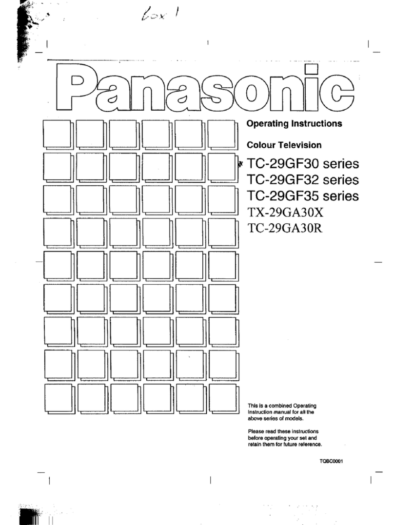 Panasonic TC-29GF30 series User manual Panasonic TC-29GF30 series User manual