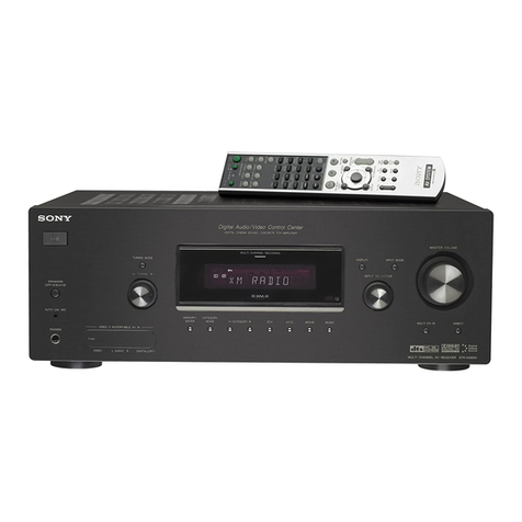 Sony STR-DG600 - Multi Channel Av Receiver operating instructions