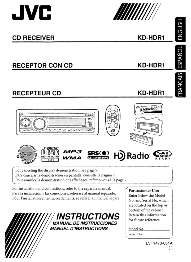 JVC KD-HDR1 User manual