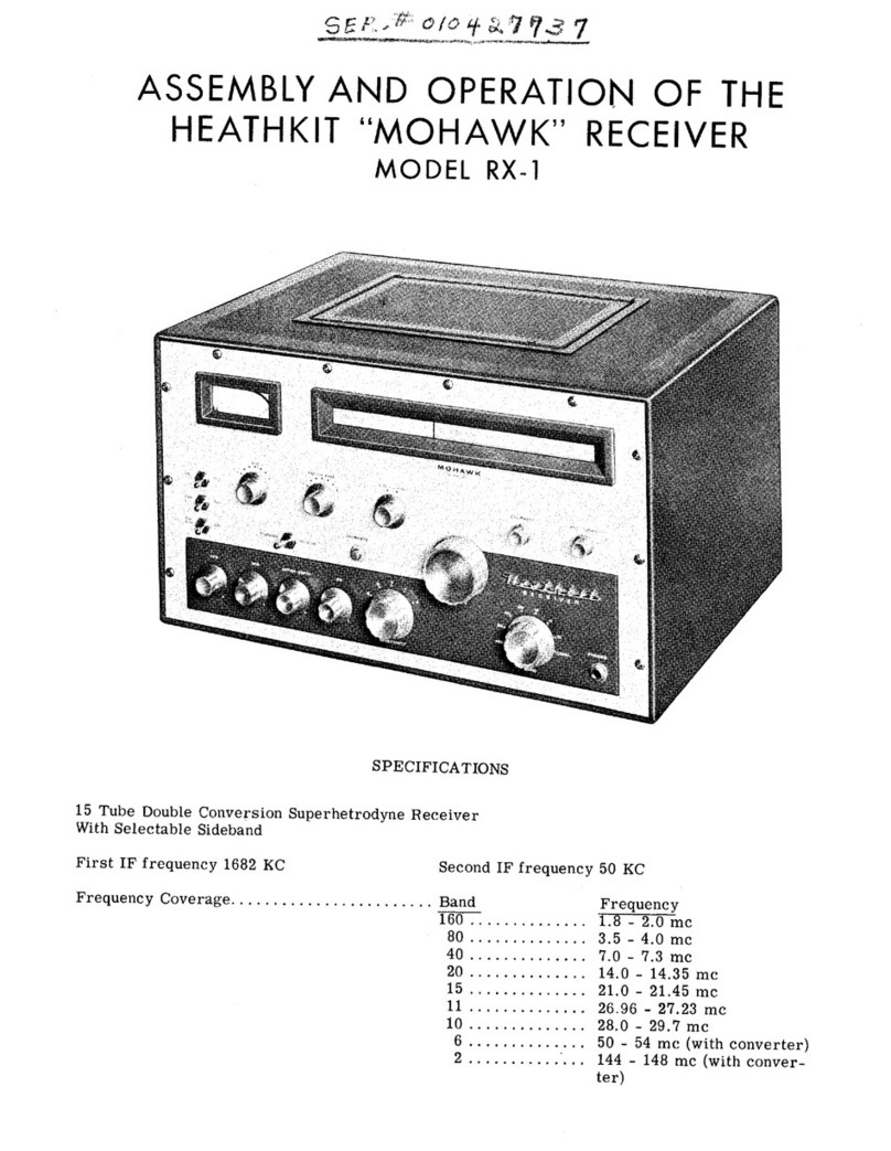 Heathkit Mohawk RX-1 Assembly and operation
