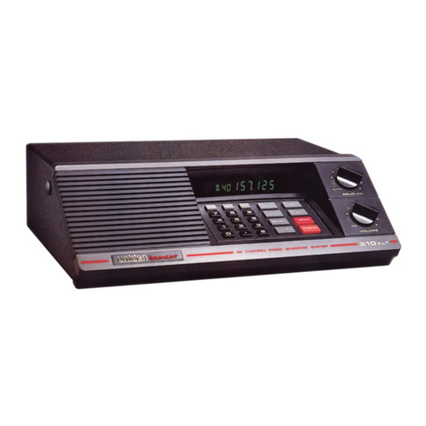 Uniden Bearcat BC 210XLT operating instructions