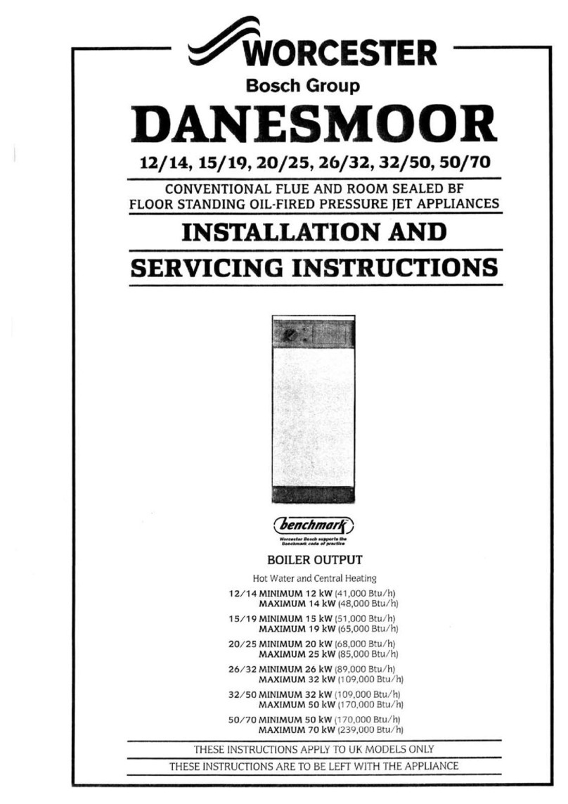 Worcester danesmoor 12/14 Installation and servicing instrucnions