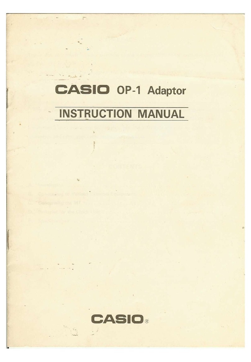 Casio OP-1 instruction manual