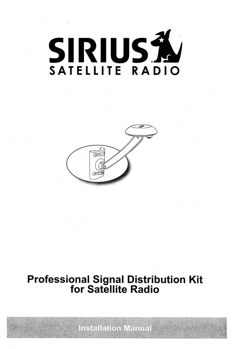 Sirius Satellite Radio SRS-2VB installation manual Sirius Satellite Radio SRS-2VB installation manual