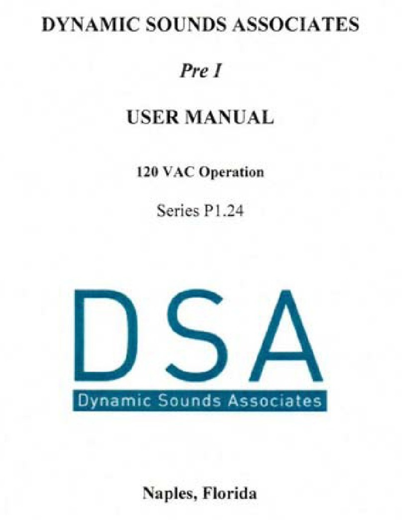 DSA PRE 1 user manual