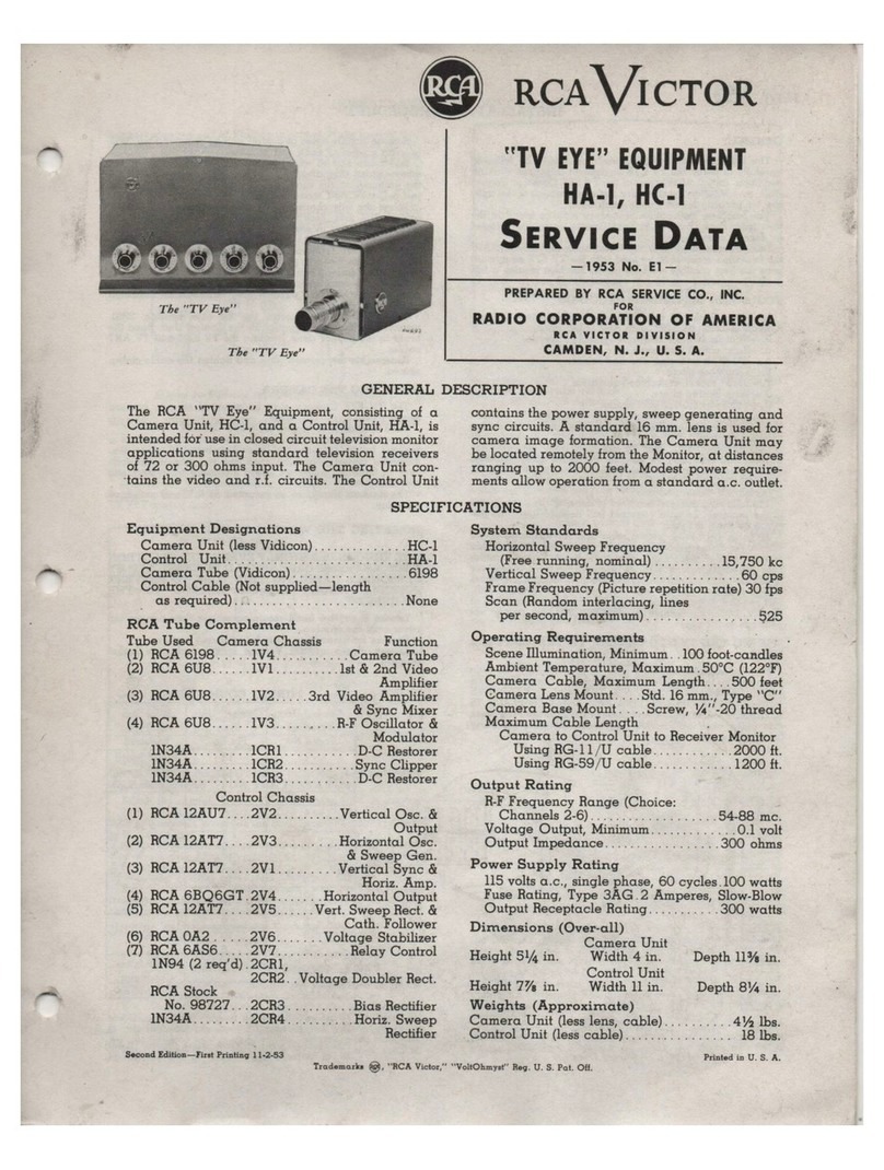 RCAVICTOR TV EYE HA-1 Service data