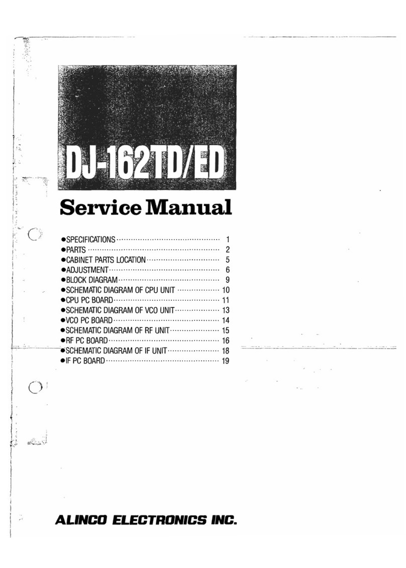 Alinco DJ-162TD Service manual