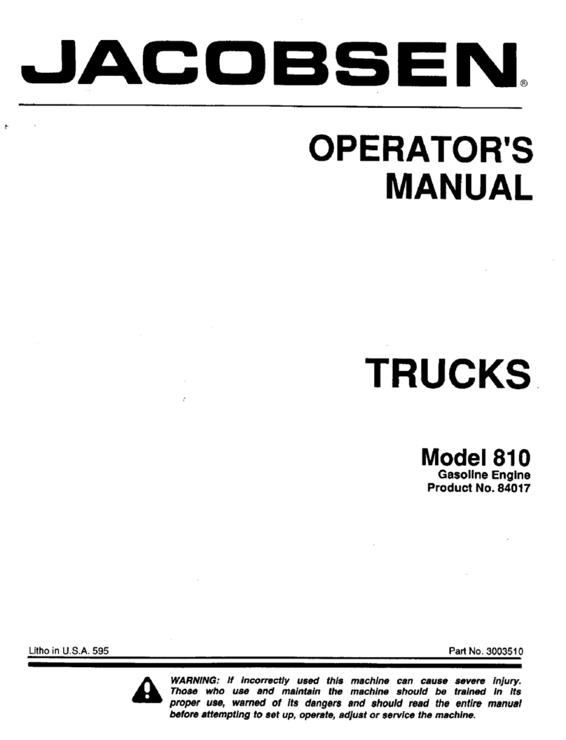 Jacobsen 810 Operator's manual
