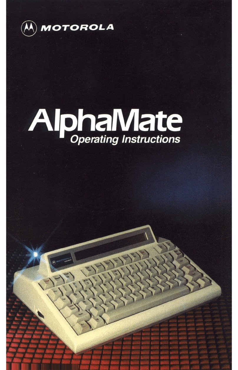 Motorola AlphaMate User manual Motorola AlphaMate User manual