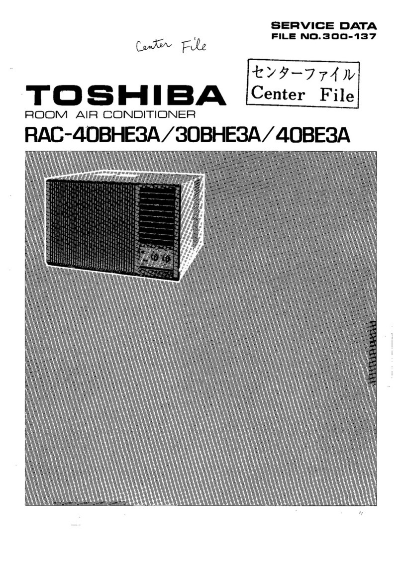 Toshiba RAC-40BHE3A Mounting instructions Toshiba RAC-40BHE3A Mounting instructions