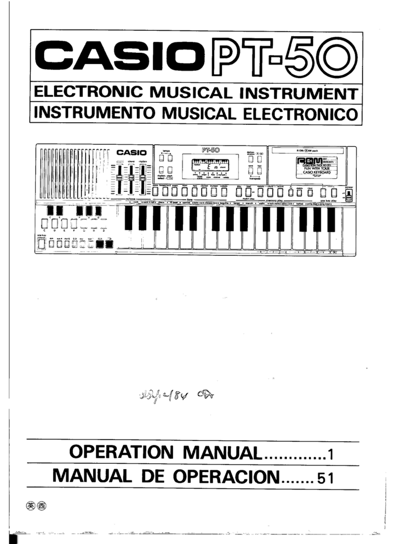 Casio PT-50 Operation manual