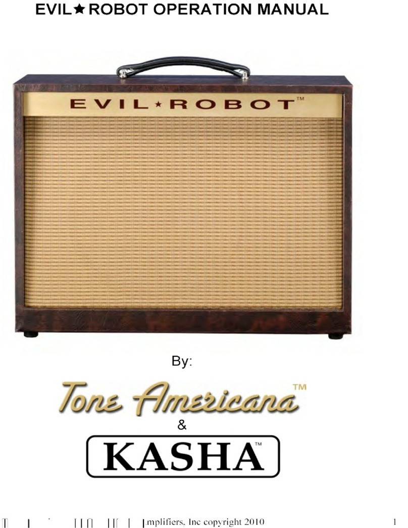 Tone Americana EVIL ROBOT Operation manual