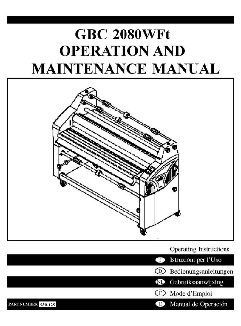 GBC 2080WFt User manual GBC 2080WFt User manual