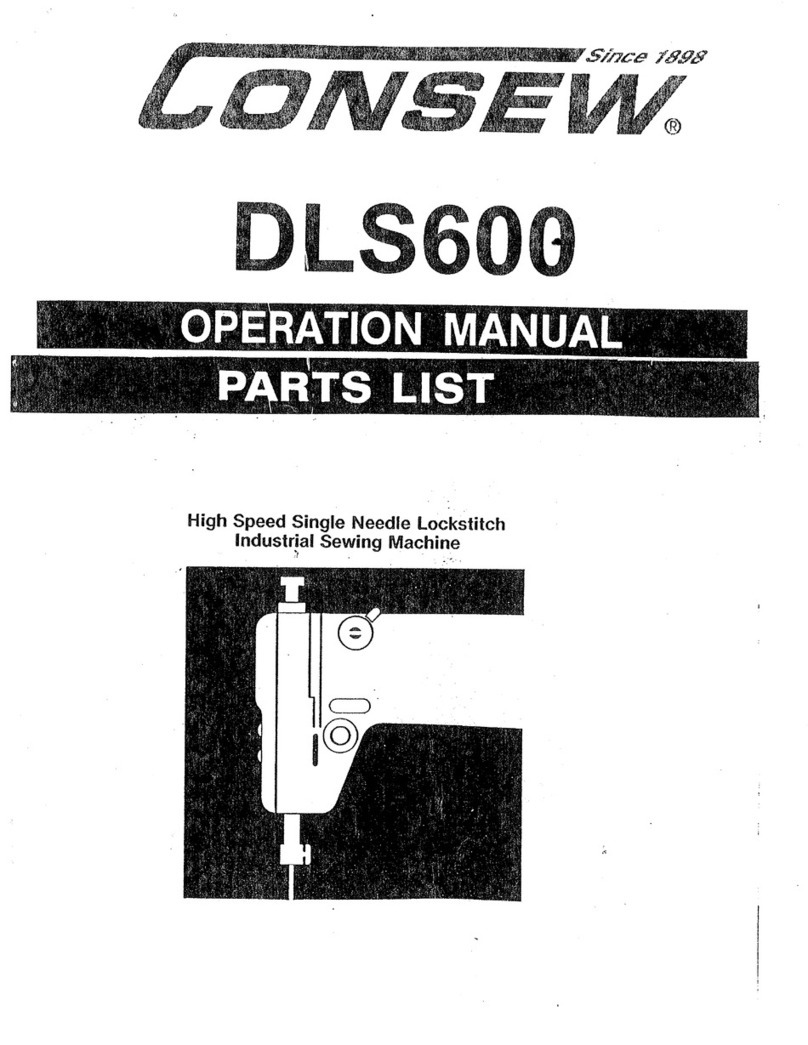 Consew DLS600 Operation manual