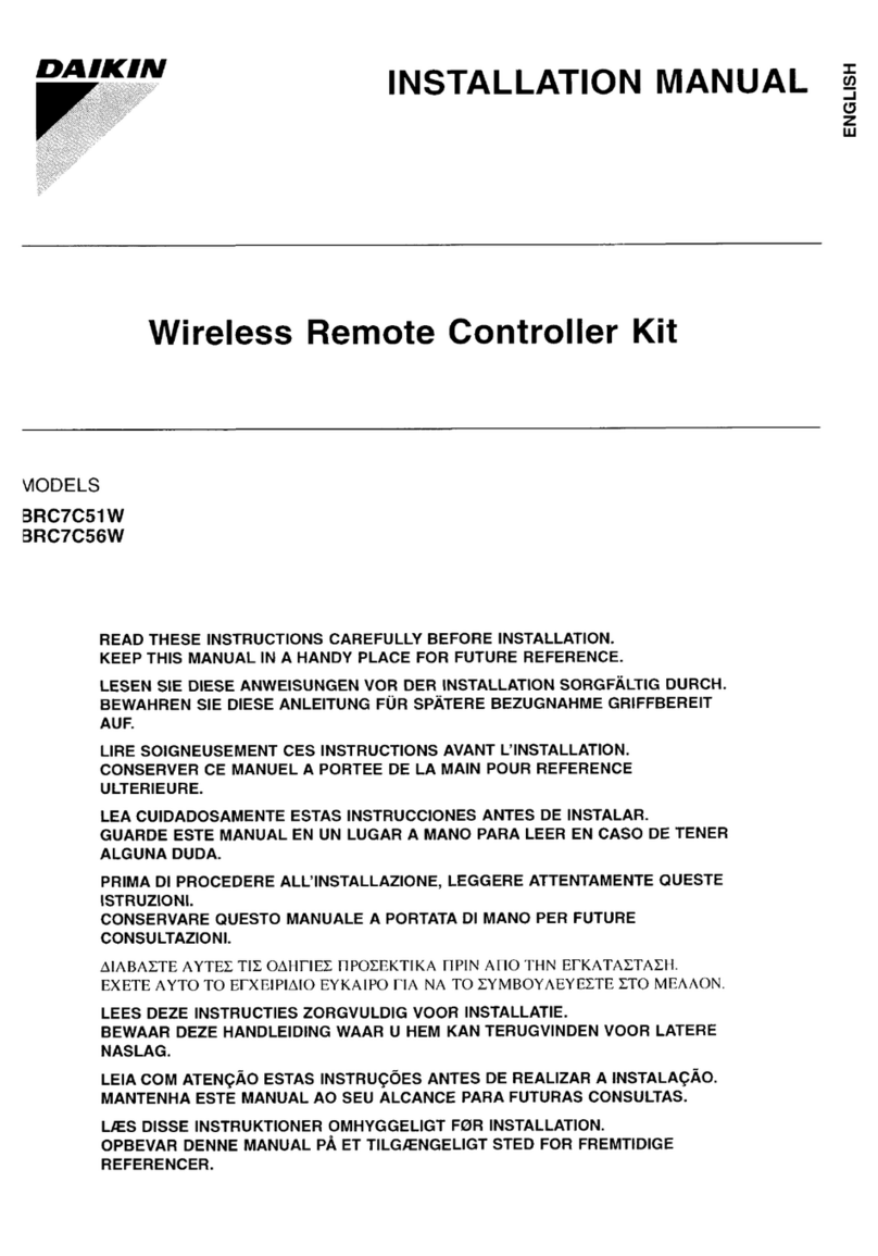 Daikin BRC7C51W instruction manual