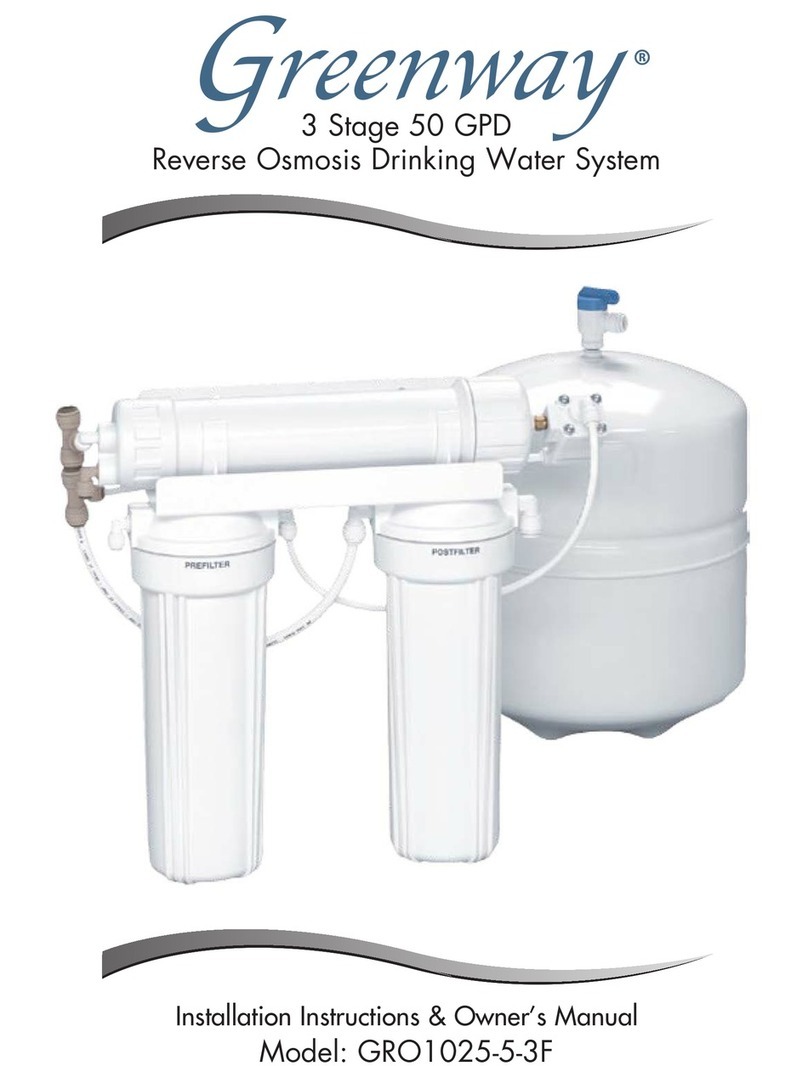 Greenway Home Products GRO1025-5-3F Installation instructions & owner's manual