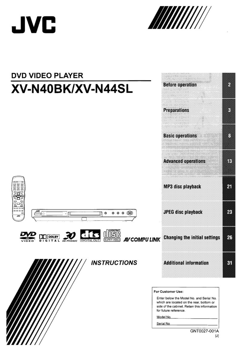 JVC XV-N40BK User manual