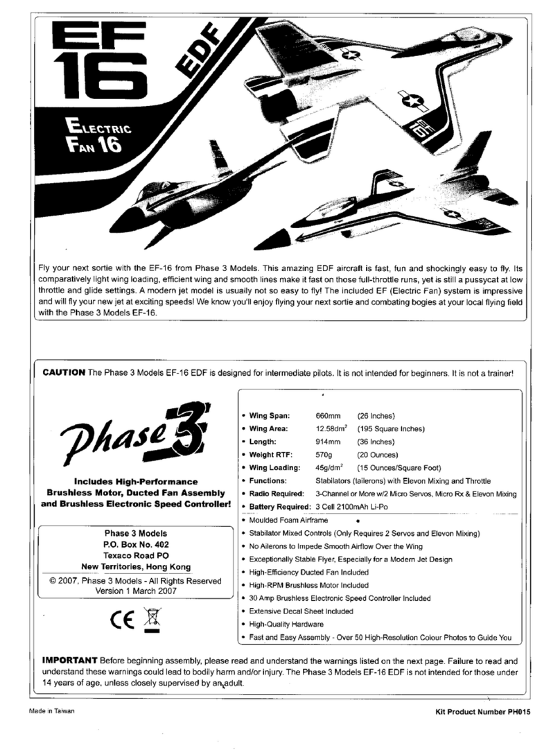 Phase3 EF-16 EDF User manual