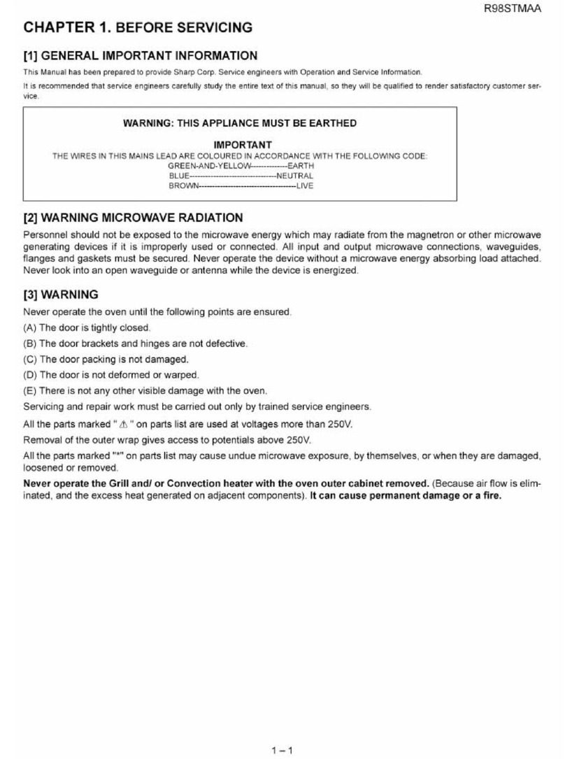 Sharp R98STM-AA User manual