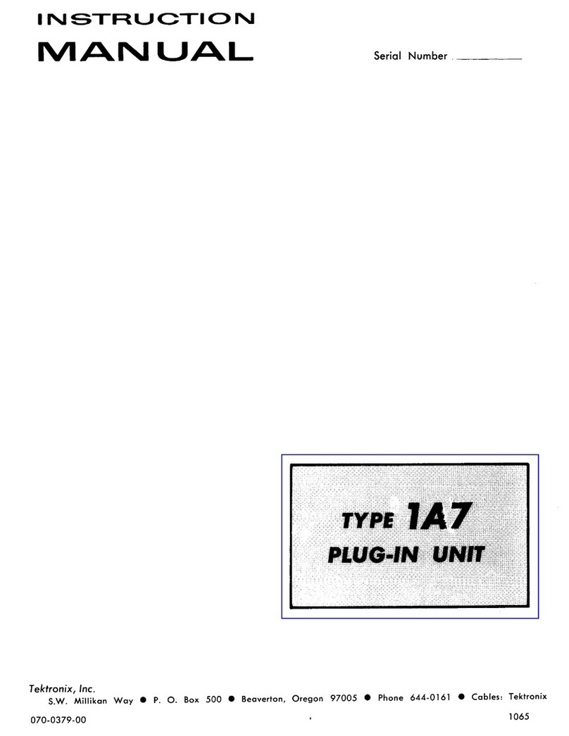 Tektronix 1A7 User manual Tektronix 1A7 User manual