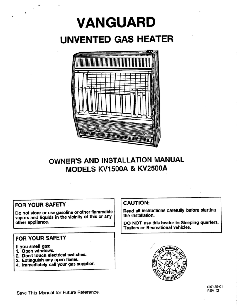 Vanguard kv1500a Owners and installation manual