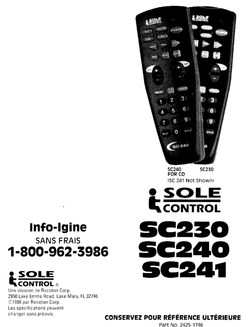 Sole Control SC240 user manual