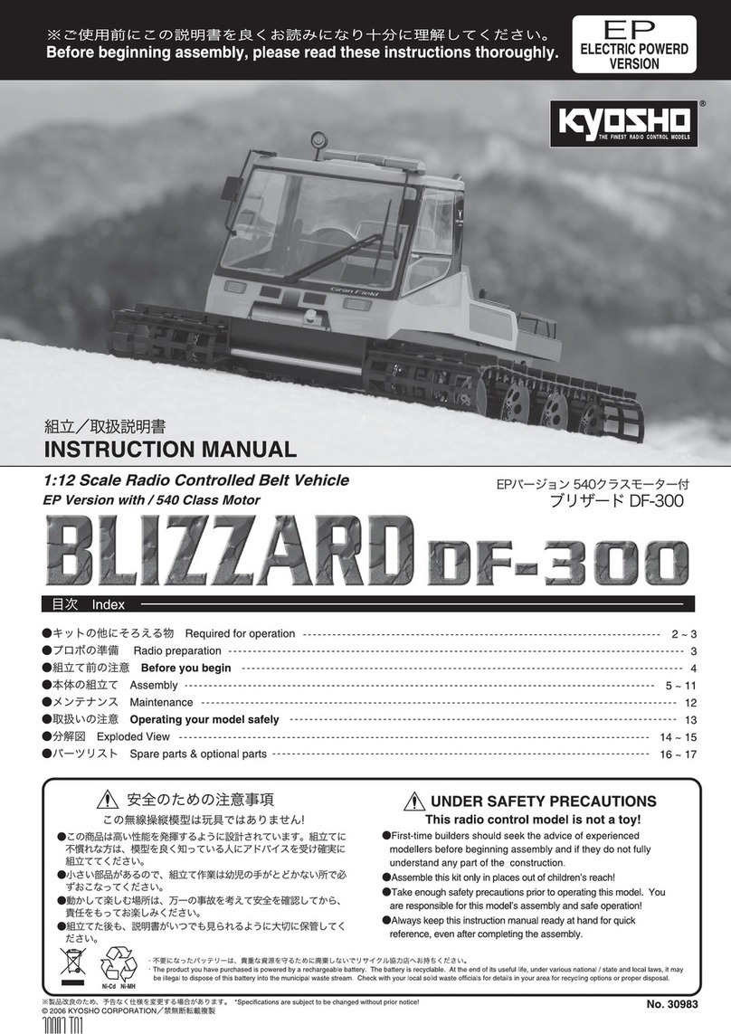 Kyosho Blizzard df-3000 User manual