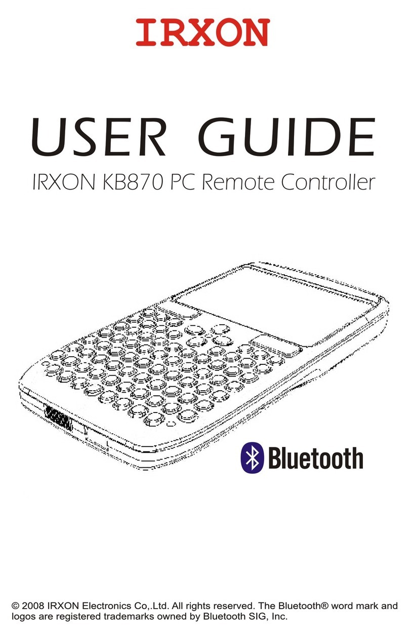 Irxon KB870 user guide