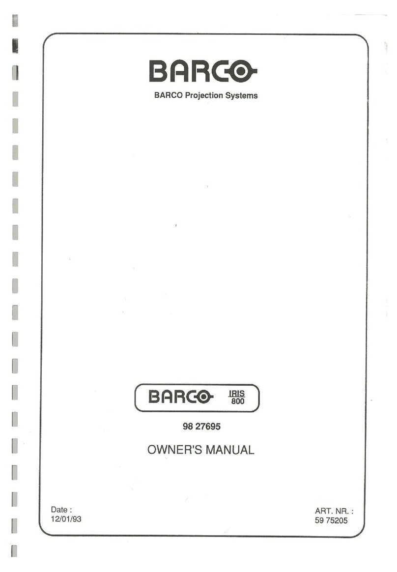 Barco IRIS 800 owner's manual