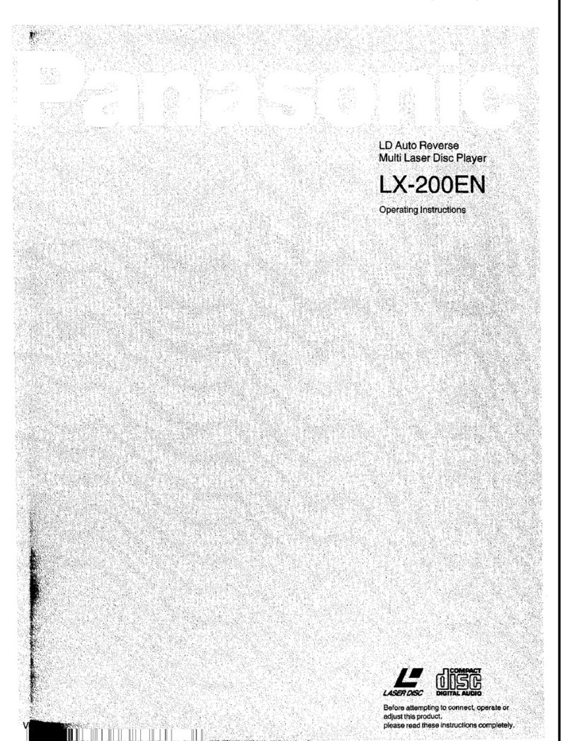 Panasonic LX-200EN operating instructions