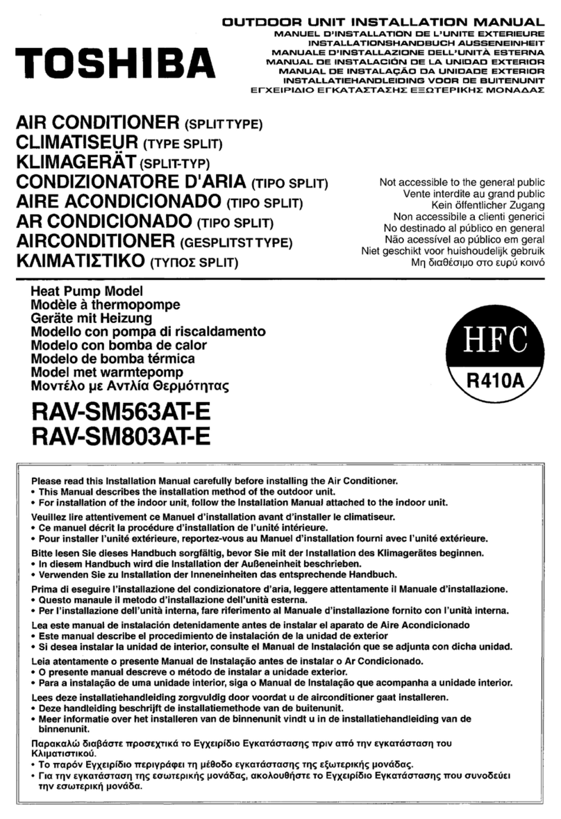 Toshiba RAV-SM563AT-E User manual