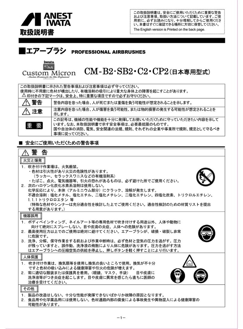 Anest Iwata CM-B2 User manual Anest Iwata CM-B2 User manual