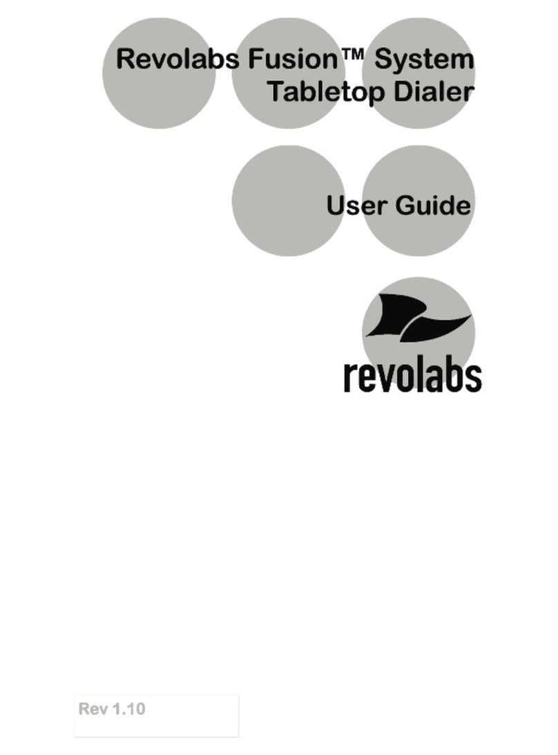 Revolabs Tabletop Dialer 07-TTDIAL-01 user guide