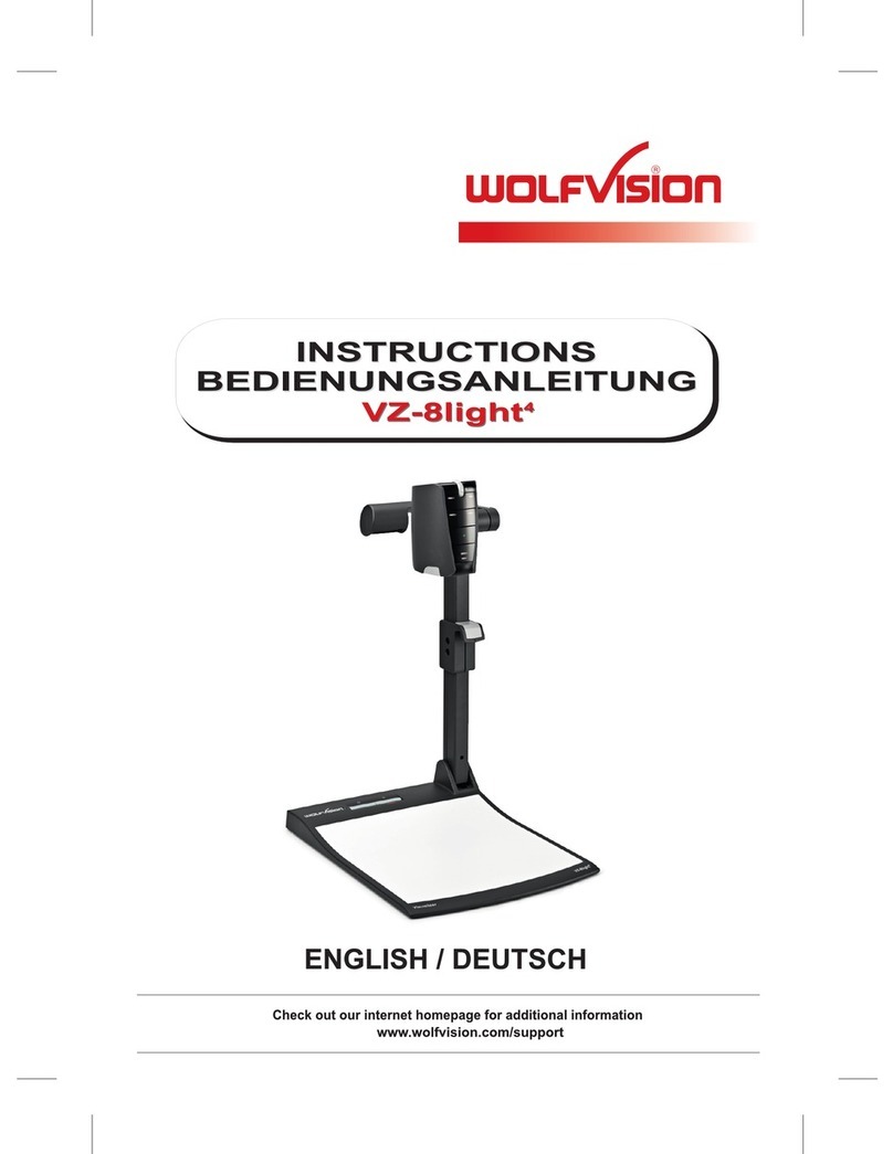 WolfVision VZ-8light4 User manual