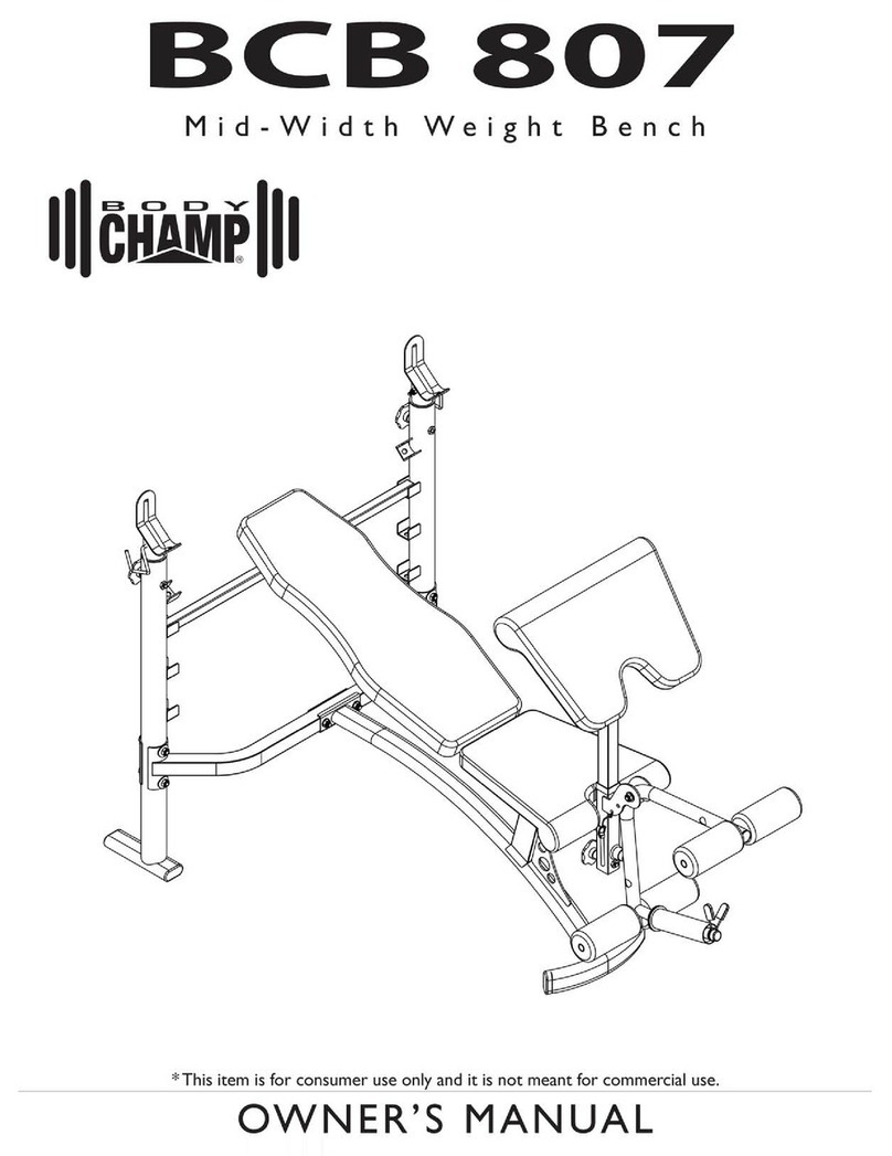 Body Champ BCB 807 User manual