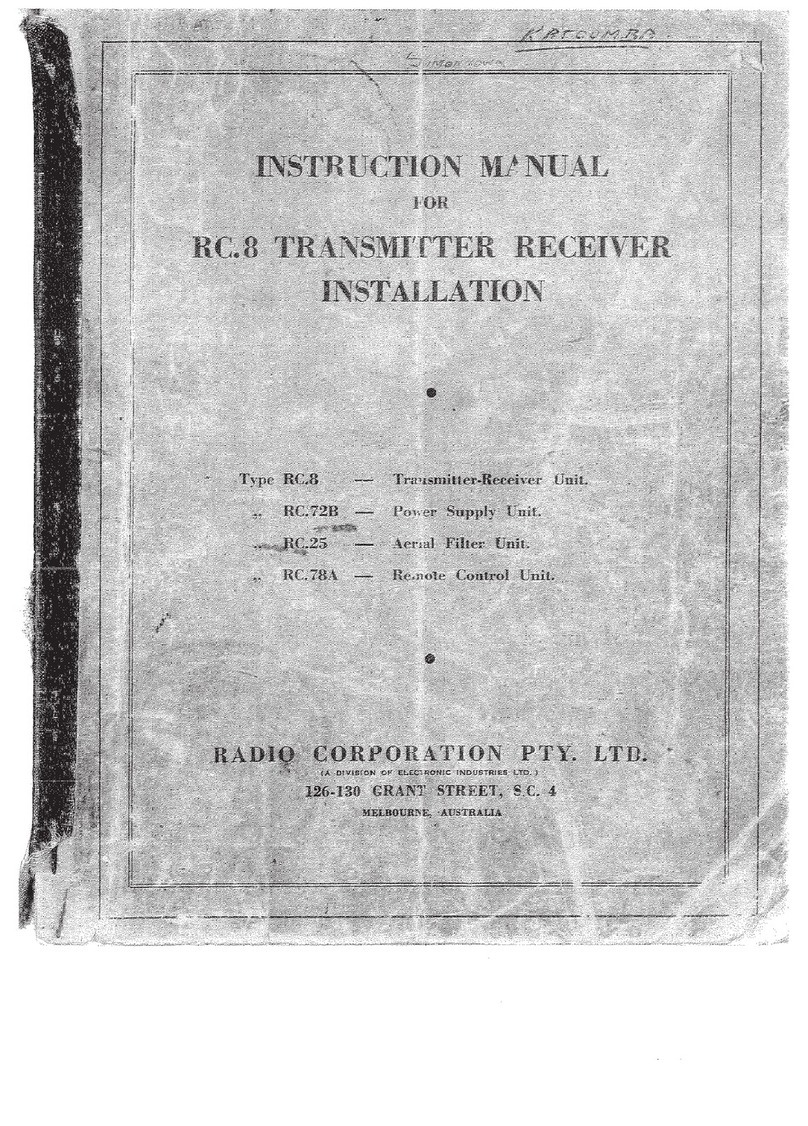 Radio Corporation Pty RC.8 instruction manual