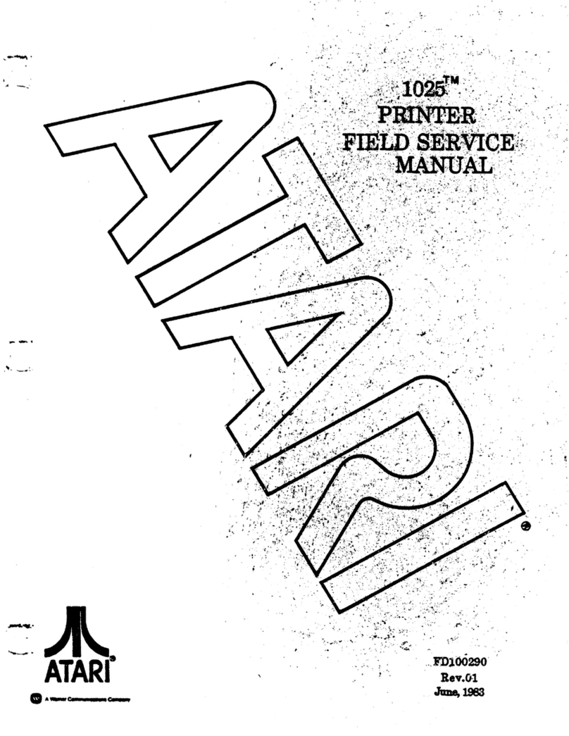 Atari 1025 Quick start guide