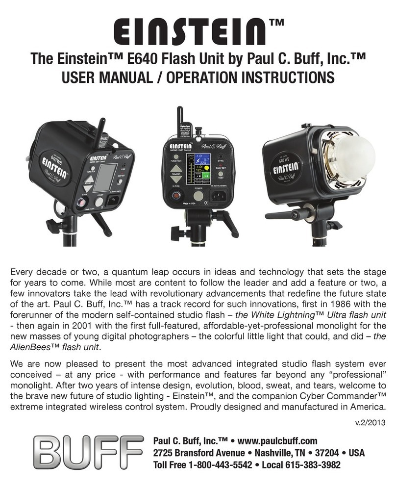 BUFF Einstein E640 User manual/operation instructions