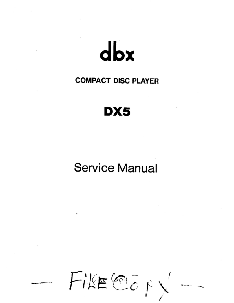 dbx DX5 User manual