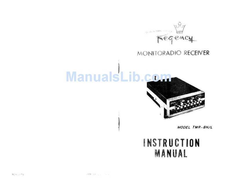 Regency TMR-8H User manual